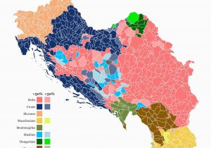 Map Of Yugoslavia In Europe Ethnic Composition Of Yugoslavia In 1961 Sized by Population