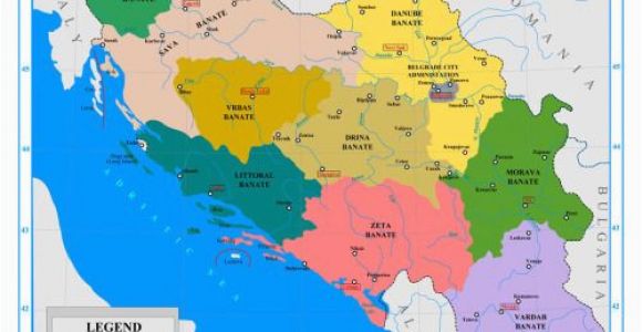 Map Of Yugoslavia In Europe the Nine Banates Banovinas Of the Kingdom Of Yugoslavia