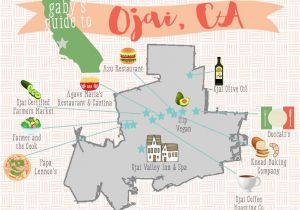 Map Ojai California Tree Waiting Ojai Pinterest