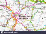 Map Pamplona Spain Pamplona Irunea Stock Photos Pamplona Irunea Stock Images