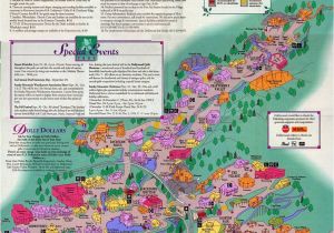 Map Pigeon forge Tennessee Dollywood 1994 theme Park Maps theme Park Map Park Map