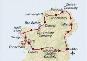 Map Portrush northern Ireland Into the north Zusatzlich Im Programm