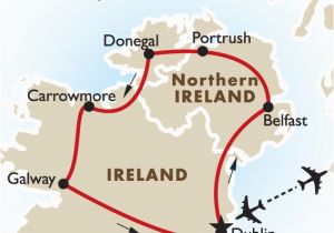 Map Portrush northern Ireland northern Ireland the atlantic Coast Ireland Goway