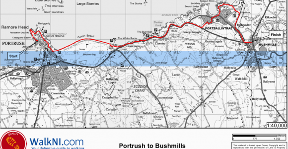 Map Portrush northern Ireland the Guide to Bushmills Visit Portrush