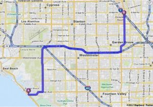 Map Quest California Driving Directions From Bolsa Chica Sb Campground to Disneyland In