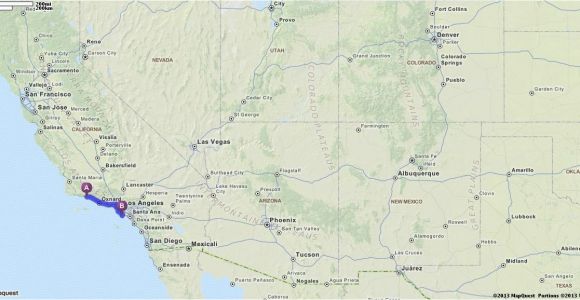 Map Quest California Driving Directions From Santa Barbara California to Long Beach