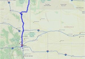 Map Quest France Driving Directions From Bismarck north Dakota to Denver