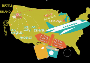 Map Redmond oregon Airlines and Destinations
