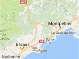 Map Sete France Pinterest
