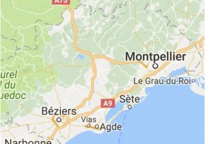 Map Sete France Pinterest