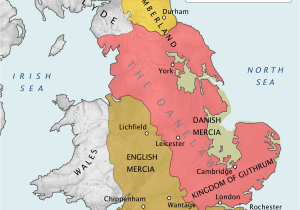 Map Showing County Boundaries Of England Danelaw Wikipedia