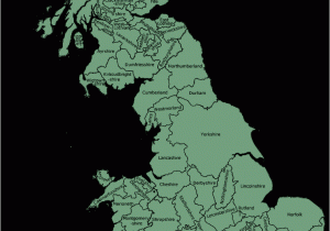 Map Showing County Boundaries Of England Historic Counties Map Of England Uk