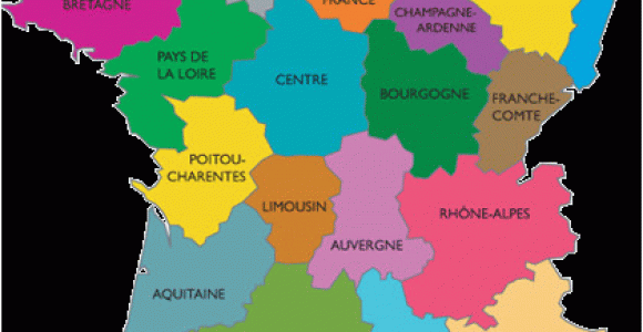 Map Showing Regions Of France Map Of France Departments Regions Cities France Map