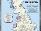 Map Showing Scotland England and Wales Fake Britain A Map Of Fictional Locations In England Scotland