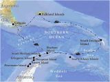 Map south Georgia island Vent Birding tours Antarctica south Georgia the Falklands Our