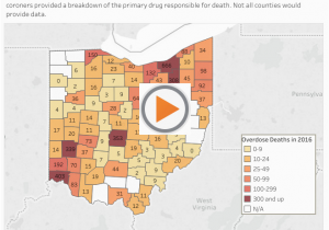 Map Testing Ohio Overdose Deaths Continue to soar In Ohio