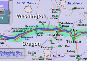 Map the Dalles oregon G is for Gorge Highway