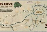 Map to Gatlinburg Tennessee Cades Cove the Great Smoky Mountain National Park Love the
