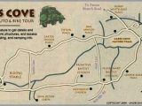 Map to Gatlinburg Tennessee Cades Cove the Great Smoky Mountain National Park Love the