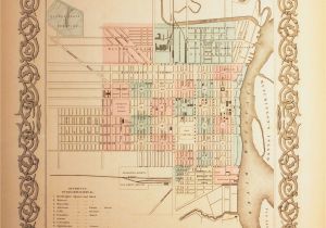 Map to Savannah Georgia the City Of Savannah Georgia Reproduction Antique Maps and