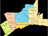 Map toronto Canada Surrounding area Greater toronto area Wikipedia
