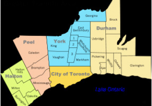 Map toronto Canada Surrounding area Greater toronto area Wikipedia
