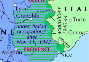 Map Vichy France File Italian Occupied France Jpg Wikimedia Commons