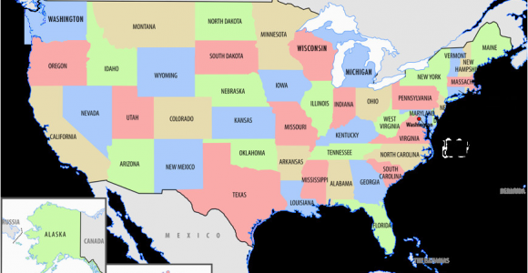 Map Western Canada and Usa United States Map