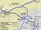 Map Zanesville Ohio Nkp Nickel Plate Road Appalachian Railroad Modeling