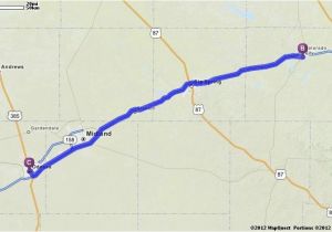 Mapquest Map Of Texas Driving Directions From Odessa Texas to Odessa Texas Mapquest