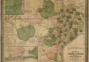 Maps Galveston Texas Map Of the State Of Texas From the Latest Authorities by J H Young