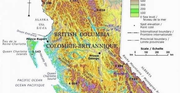 Maps Kamloops Bc Canada Detailed Map Of British Columbia Canada Cardform Co