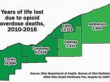 Maps Michigan Narcotics Opioid Epidemic to Be Focus Of Conference In Cleveland Ohio