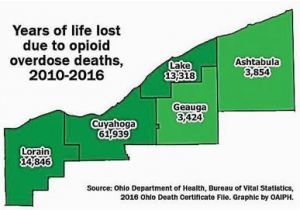 Maps Michigan Narcotics Opioid Epidemic to Be Focus Of Conference In Cleveland Ohio
