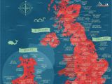 Maps Of England and Scotland A Literal Map Of the Uk Welsh Things Map Of Britain Map
