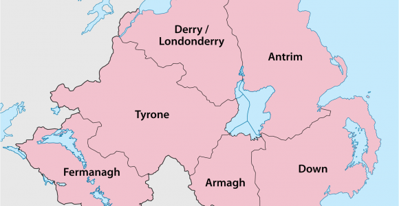 Maps Of northern Ireland with towns Counties Of northern Ireland Wikipedia