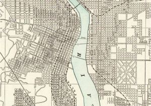 Maps Of Portland oregon Details About 1903 Antique Portland City Map Vintage Map Of Portland