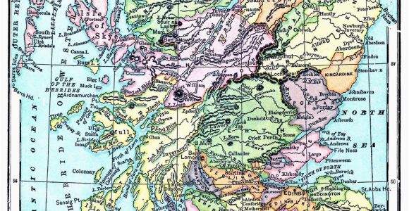 Maps Of Scotland and Ireland Instant Art Printable Map Of Scotland Things I Love Printable