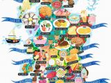 Maps Of Scotland and Ireland Scotland Food Map by Liv Wan Scottish Heritage Scotland Food