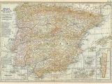 Maps Of Spain and Portugal One Kings Lane Vintage Spain and Portugal 1903 Map Prints with A