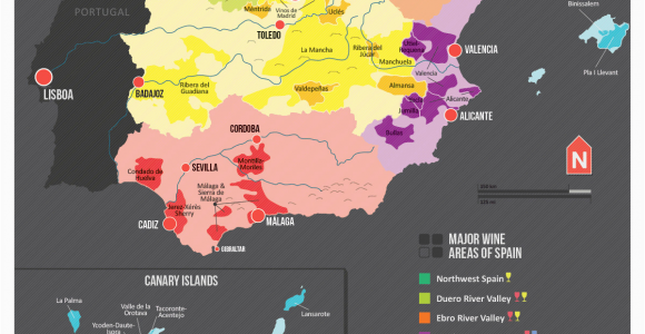 Maps Of Spain Regions Map Of Spanish Wine Regions Via Reddit Spain Map Of