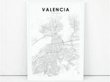 Maps Of Valencia Spain Valencia Map Print Venezuela Map Art Poster Vala Ncia City Road
