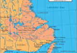 Maritime Canada Map Newfoundland and Labrador East Coast Of Canada In the