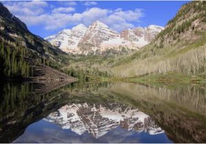 Maroon Bells Colorado Map Maroon Bells and Maroon Lake In Spring Picture Of Maroon Lake