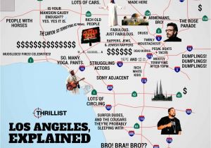 Mcfarland California Map the Overly Truthful Map Of La Los Angeles then and now