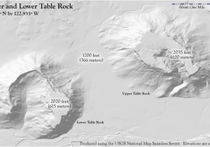 Medford oregon Maps Upper and Lower Table Rock Wikipedia