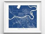 Medicine Hat Canada Map 74 Best Canada Street Map Wall Art Print by Inkist Prints Images In