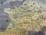 Medieval Map Of France France Jean Claude Golvin Castle Study In 2019 France