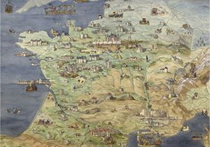 Medieval Map Of France France Jean Claude Golvin Castle Study In 2019 France