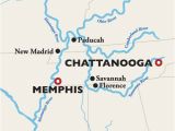 Memphis Tennessee Map Usa Memphis to Chattanooga River Cruise
